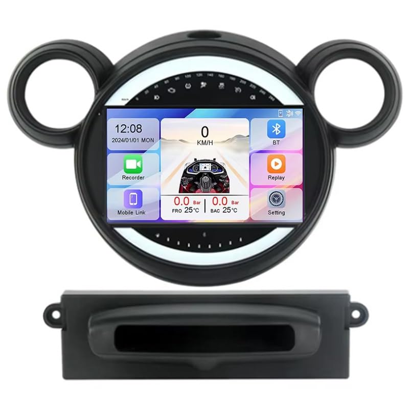 Android 16 9 Pulgadas Coche Radio De Coche GPS Navegación para BMW Mini Cooper 2011 2013 Pantalla Tactil para Coche Accesorios De Coche Conecta Y Reproduce