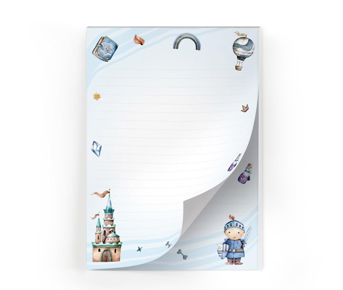 Lot De Papier à Lettre Avec Enveloppe Pour Garçons, Garçons, Enfants, Police Décective, Bloc Ligné (bloc A5 Avec 25 Feuilles + 15 Enveloppes