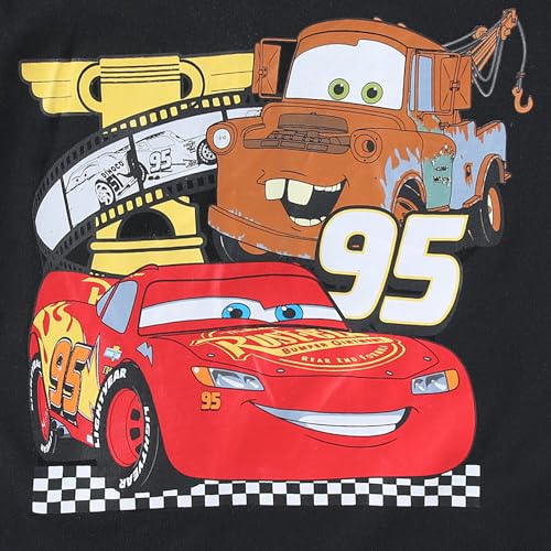 Image of Disney Cars Boys Short Sleeve T-Shirt and Shorts Set for Toddler Little to Big Kids