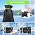 Comboproof Pro Outdoor Faucet Covers for Winter Freeze Protection, 9.5" H x 7" W, Reusable Waterproof Insulated Spigot Socks, Black, Set of 2, Anti-Freeze Hose Bib Covers for Garden and Outdoor Taps