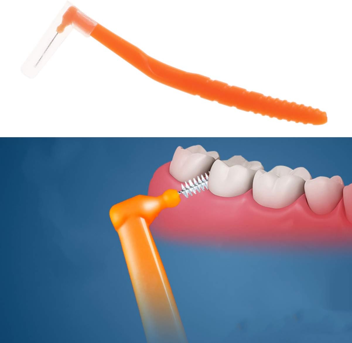 Healifty 10 Pcs 0.8mm Teeth Interdental Brush L Shaped Dental Floss