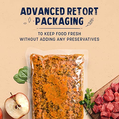 Image of Sara's Wholesome by HUFT Grain-Free Lamb & Apple Dog Wet Food - 300 gm (Pack of 14) | Value Pack | Human Grade Ingredients | Gluten Free | Balanced Nutrition for All Life Stages