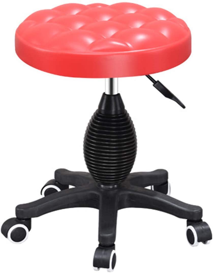 Chaise roulante pivotante RWRAPS tabouret de salon élégant pour coiffure et bureau