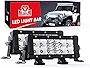 Nilight LED Light Bar 7.6 Inch 2PCS 60W Flood Spot Combo Beam 7200LM Osram P8/5W Chips Offroad Lighting IP68 LED Driving Light for Pickup Truck SUV ATV UTV Boat 4x4 Jeep, 5 Years Warranty