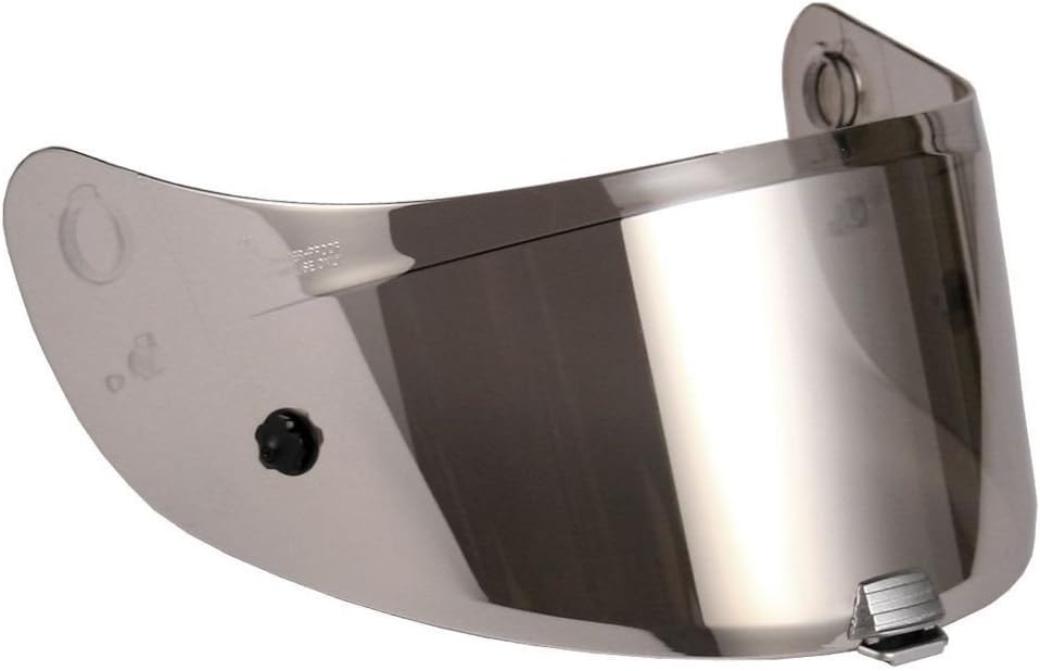 HJ-20 Shield / Visor Gold,Silver,Blue,Smoke,Clear,Pinlock Ready, For R-PHA 10, RSP 10 helmets, Bike Racing Motorcycle Helmet Accessories - Made in Korea (Silver)