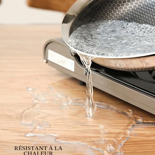 Protection de table contre rayures PVC transparent 180 cm rond - 5