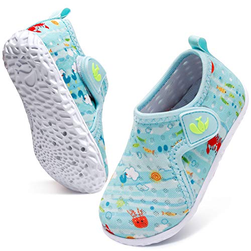 Image of FEETCITY Baby Boys Girls Water Sport Shoes Barefoot Kids Aqua Socks Quick-Dry Beach Swim Pool Shoes