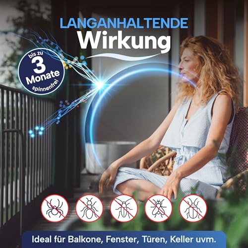 Yachticon Spinnen Schreck 500 ml – Spinnenspray & Insektenspray – Natürliches Ungeziefer Spray mit Geraniol & Pyrethrum gegen Spinnen & Insekten – Für Terrasse, Boot, Wohnmobil, Haus & Garten