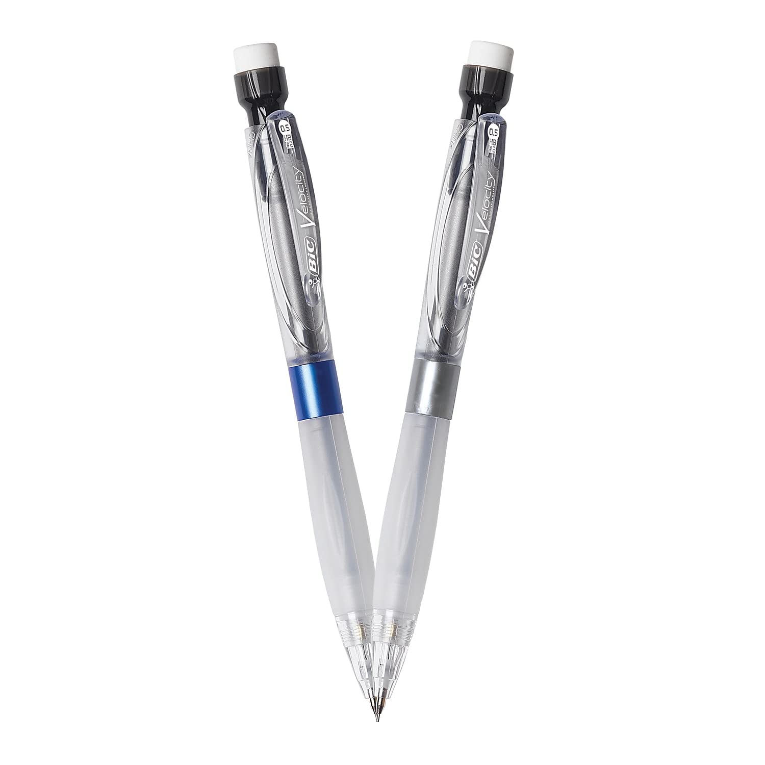 BIC 1595109 Velocity Mechanical Pencils 0.5 mm Tip - Pack of 2