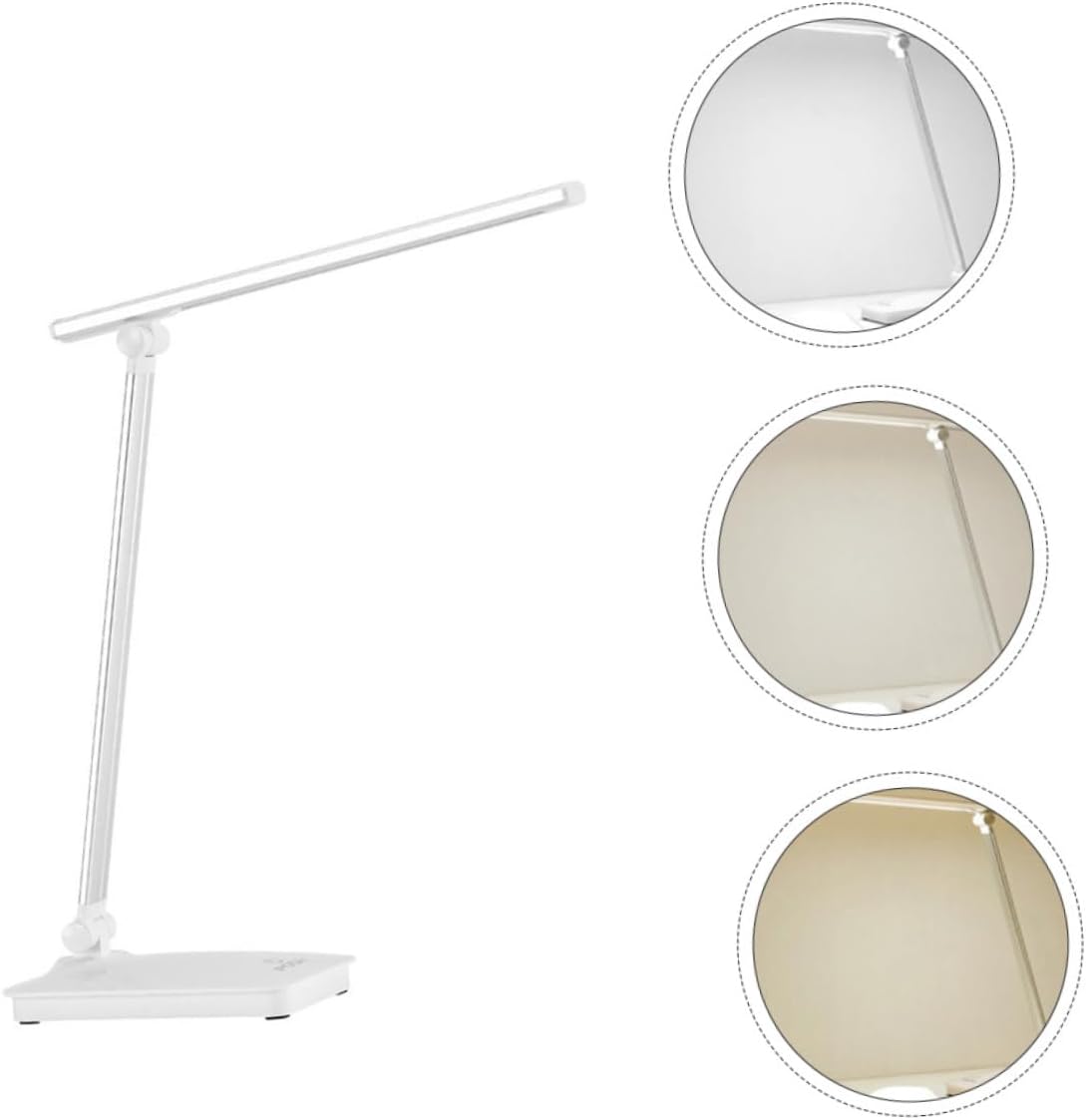 DOITOOL USB Charging Led Desk Lamp Temperature Eye-Caring Design for Boys and Girls and Adults Flexible Gooseneck Silver Finish for Home Office and Study