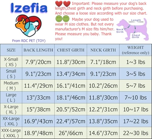 Izefia Hund Shirt T-Shirts Welpen Sommerkleidung Tank Top Weste Shirts mit Reflektierendem Sicherheits Sweatshirt für Kleine Hund Mittlere Katze