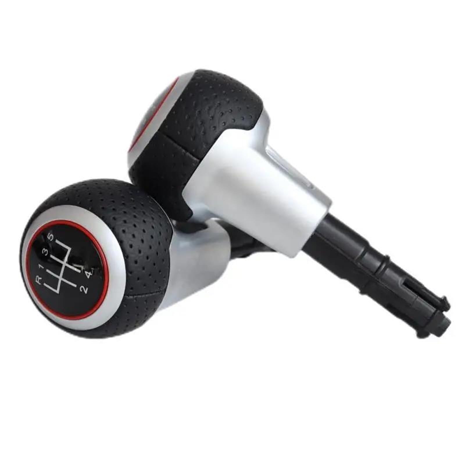 WLNWERDPKK Gear Shift Knob 1PCS for TT for TTS A3 S3 A4 A6 Manual Lever Sihifter Stick 5/6 Speed Gear Shif Knob Stick Knob(5 Speed with Hole)