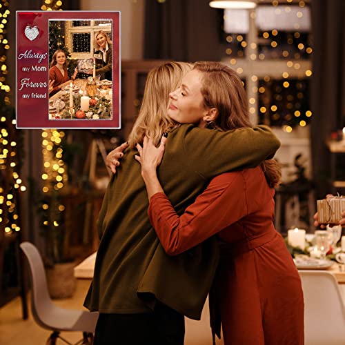 Laraine Picture Photo Frame 5X7 Metal Mother's Day Birthday Gifts High Definition Glass Display Pictures For Tabletop Home Decorative Holiday Gift (5X7, Mom&Friend) #TOP5