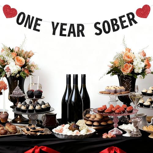 Bannière Un An de Sobriété - Décoration pour Fête de Sobriétiversaire