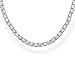 PAVOI Rhodium Plated Tennis Necklace for Women | 3mm Cubic Zirconia Dainty Gold Tennis Necklaces | Simulated Diamond Tennis Chain | Trendy Fashion Jewelry - 15