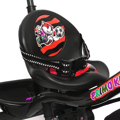 Image of Primo Kid Toys Tricycle for Kids 1 Years+, Plug & Play Tricycle for Kids. Ride on with Safety Seat Belt, Dual Storage Space & Parental Handle.