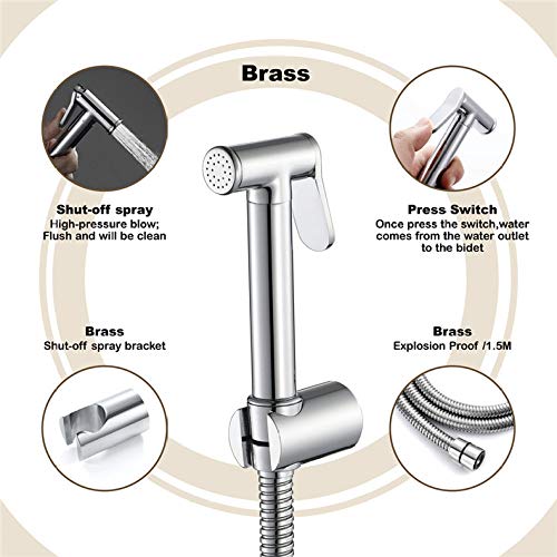 Handsprayer pour les toilettes et robinet douchette murale WC - 2