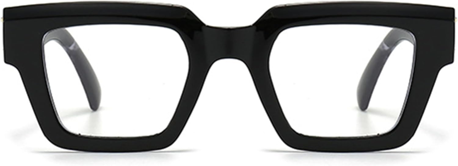 bullabulling Oprah Style Reading Glasses for Women Men, Fashion Square Blue Light Blocking Readers L05 - Image 2