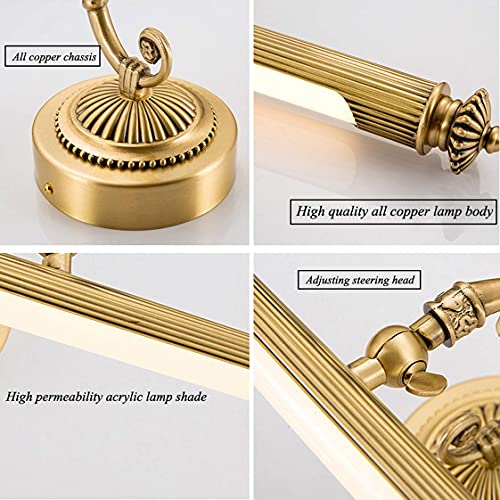 Lampe de miroir LED variable 10W de 63cm pour salle de bain moderne - 7