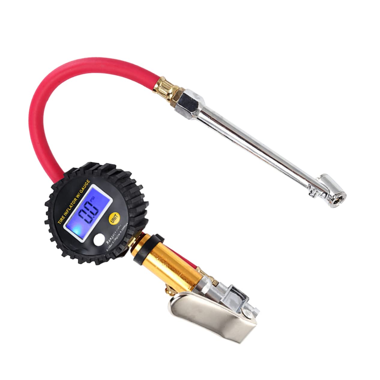 Mobestech Manómetro Digital Para Neumáticos De Coche Sin Batería Pantalla Lcd Retroiluminada Por Led Para Monitorización De Presión De Inflado Talleres o Talleres
