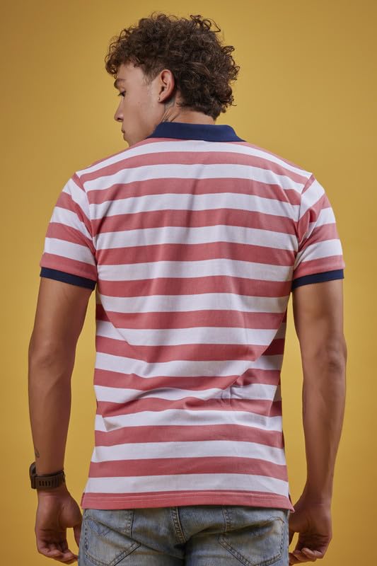 Image of 3BROS Men's Collor Neck Polo T-Shirt, Anti Stain and Half Sleeves, Cotton Blend, Regular Fit Tshirt for Men || Mens t Shirt