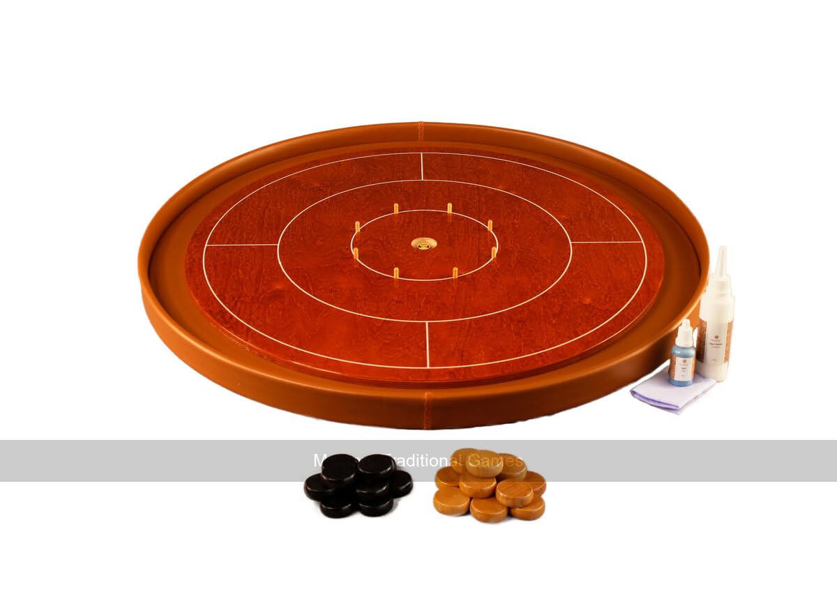 Masters Crokinole Tournament Board - Cherry and Cognac