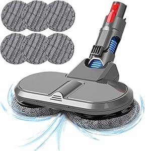 Mop Attachment for Dyson,Electric Mop Attachment for Dyson V7 V8 V10 V11 V15 Accessories,Vacuum Cleaner with 6 Washable…