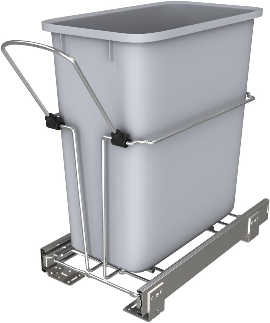 Chrome Steel Pullout Waste Container