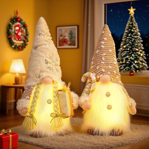 Weihnachtswichtel Figuren Groß, 2 Stück Wichtel Figuren Weihnachten,...