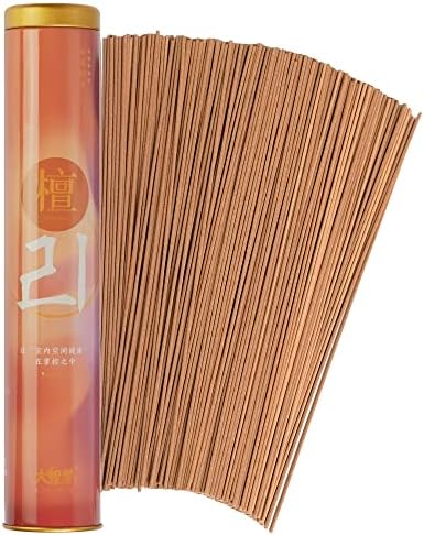 Grand Wisdom 365 Sandalwood Incense Sticks, Daily Insenses Sticks, Traditional, Natural, Chemical Free, Less Smoke, Perfect for Relaxation, Positivity, Yoga, Meditation, Stress Relief