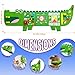 Rivibou Crocodile Foldable Activities Montessori Busy Board Toddler Busy Board Montessoris Toys for 3+ Years Old Wall Panel