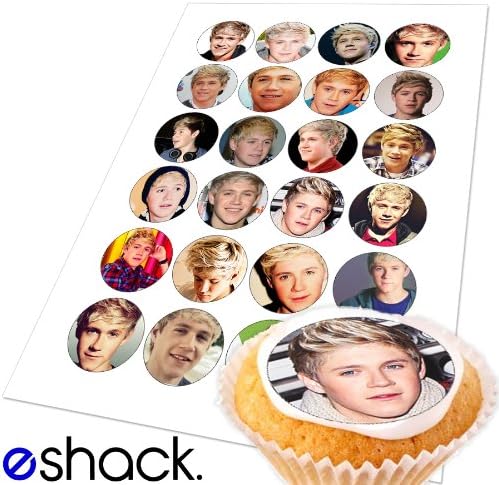 Cakeshop 24 x Niall Horan 1 Direction Edible Cake Toppers