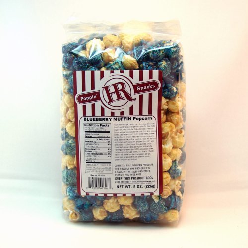 Blueberry Muffin Popcorn HR Poppin' Snacks Made in USA
