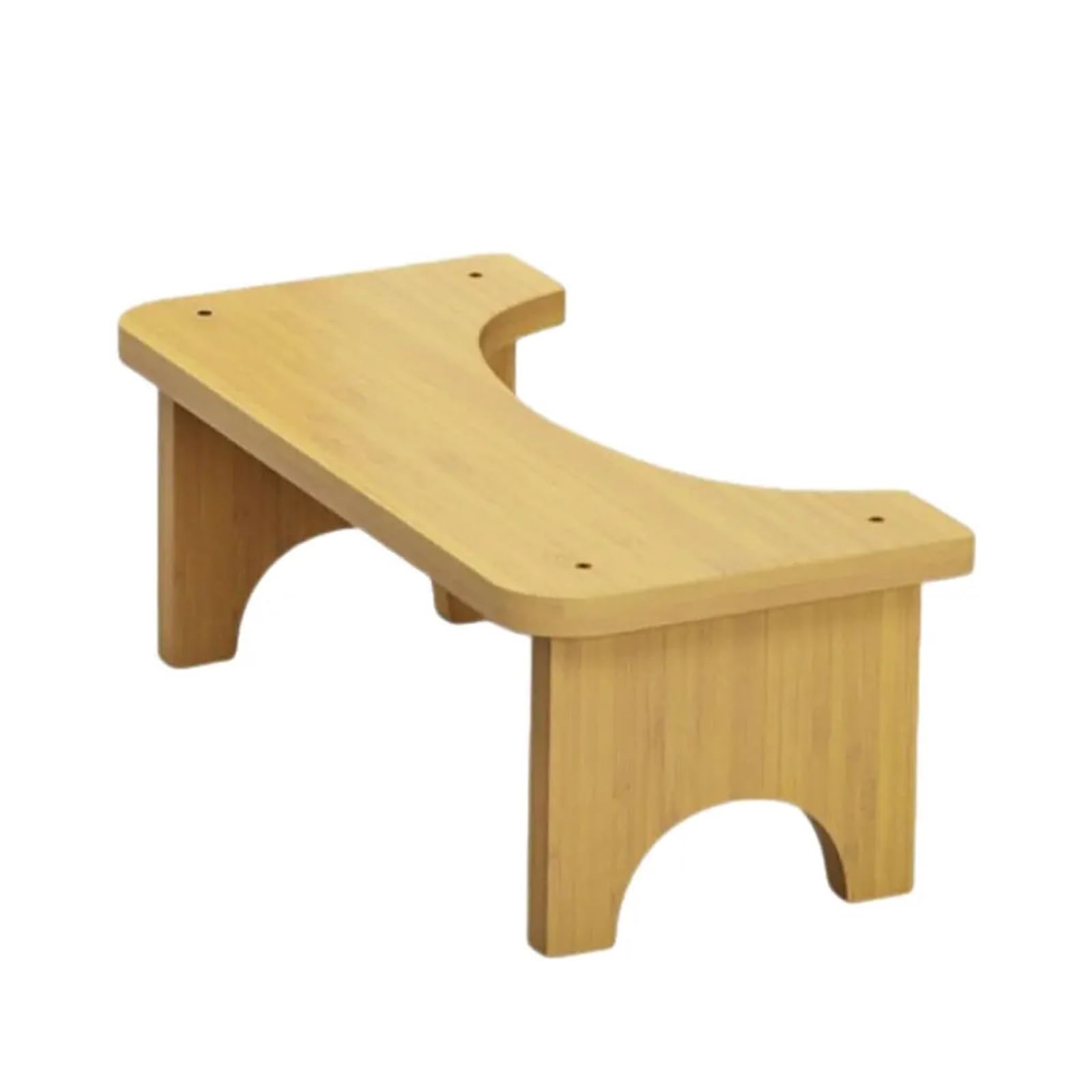 Taburete de baño de madera seguro con asiento antideslizante para mayores y adultos