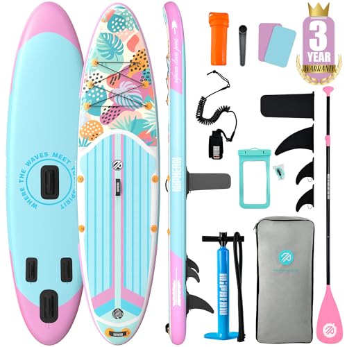 Image of Niphean Inflatable Stand Up Paddle Board with SUP Accessories, Anti-Slip EVA Deck, 10'6'' Inflatable Paddle Boards for Adults & Youth of All Skill Levels