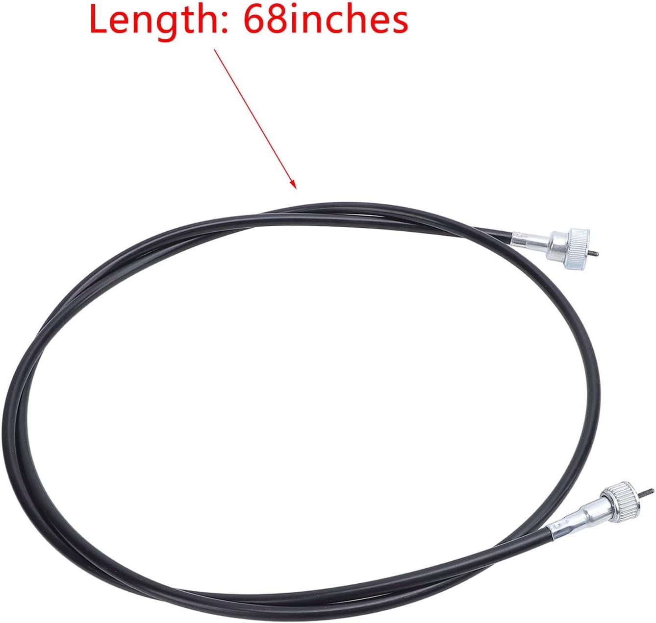 Speedometer Cable Cable Odometer Cable 68 Inches Threaded Replacement for Turbohydromatic Transmissions 350400 up to 1972 with 7/8in 5/8in Connector