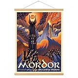 Middle Earth Landscape Wall Art Prints Canvas PaintingFantasy Posters, Wall Pictures, For Travel Gift, Canvas Art with Frames, For Office Home Decor Bedroom Living Room Wall Decor.(16L" x 12W")