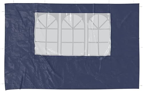 Miniatura 3 de vidaXL Pared lateral para tienda de campaña de fiesta, 2 piezas, pared lateral con ventanas decorativas, paredes de panel de pabellón al aire libre,