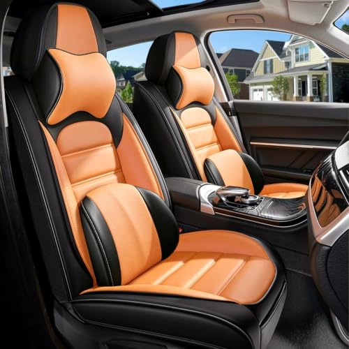 Image of Deluxe Front Covers for Toyota Camry 2015-2026, Black-Orange