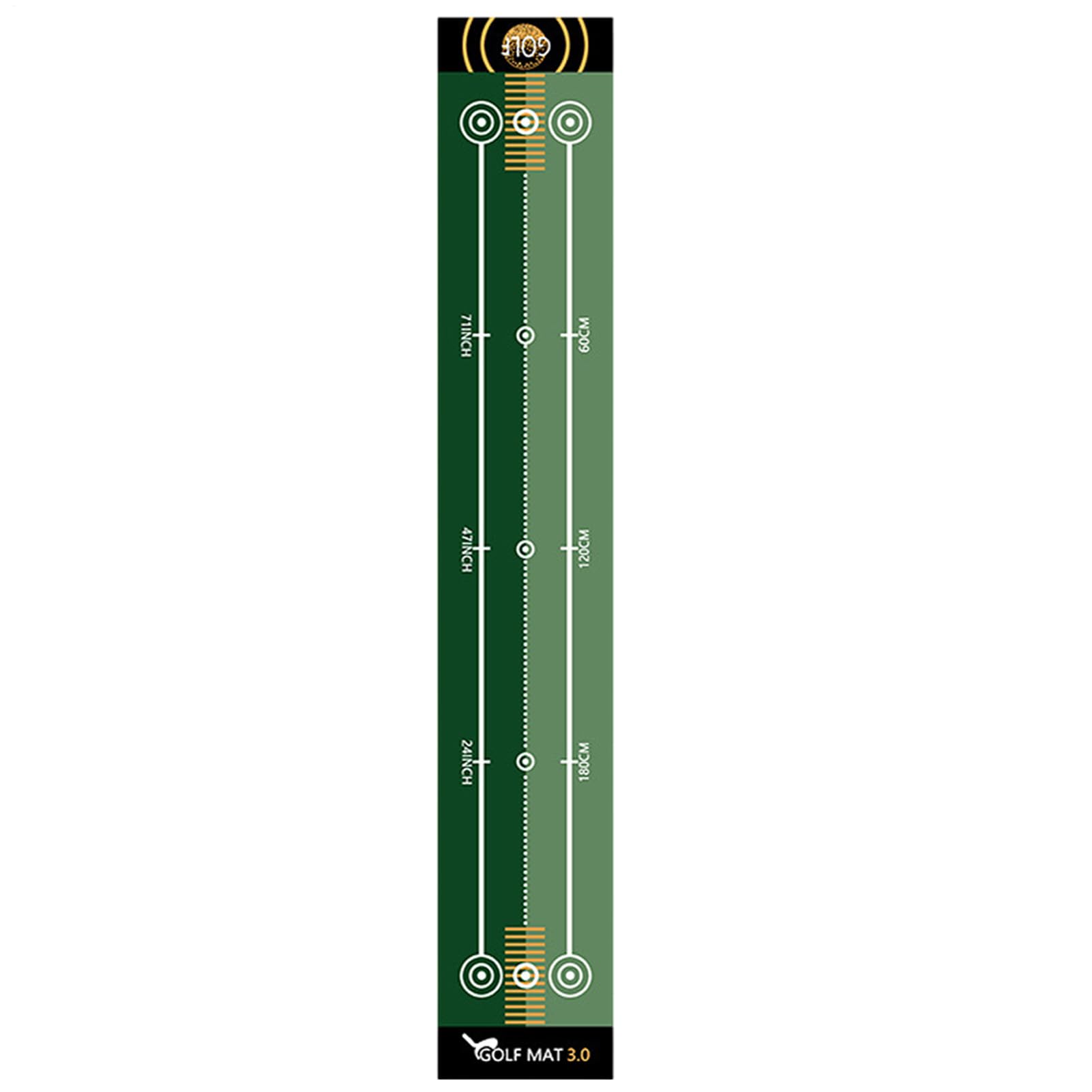 Alfombrilla de golf para putting – Alfombrilla portátil para entrenamiento de golf, suministros de golf para la oficina en casa, alfombra de putting, dispositivo de ejercicios de interior, alfombrilla