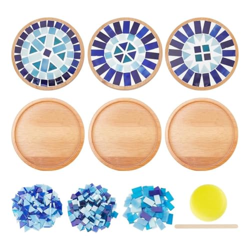 Kit mosaïque en verre bleu débutant pour vaincre le stress quotidien