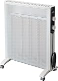 Termostato regulable de temperatura ambiente, 2 potencias de calor: 1.000 W - 2.000 W