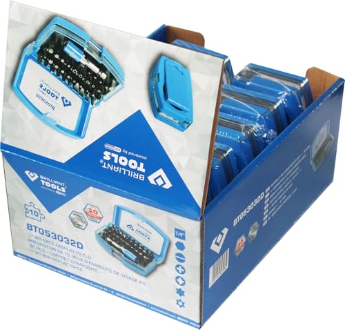 Juego de bits BRILLIANT TOOLS BT053032D maletín de 32 partes con destornillador 4
