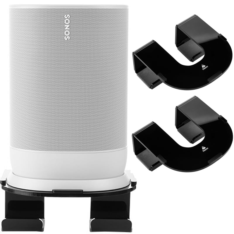 Support mural pour Sonos Move noir avec gestion de câble intégrée lot de 2