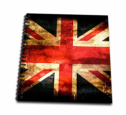 Livre de mémoire 3drose drapeau britannique album multicolore 12 cm