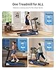THERUN Home Treadmill with Incline 12% Auto Adjust, 3.0 HP Foldable Treadmill with LED Strip, Heart Rate Monitoring,16.5" Wider Running Belt