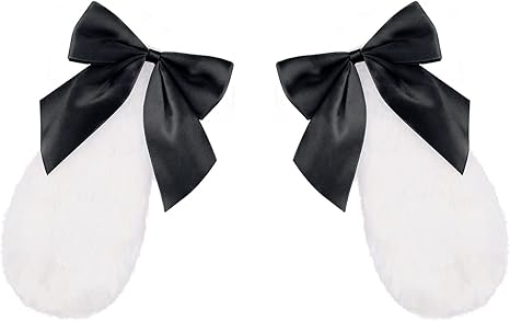 Amazon Co Jp Fantasyon 兎耳 Lolita ロリータ ヘッドドレス 超 かわいい うさぎの耳 獣耳 コスプレ ヘアピン サイドクリップ けもみみピン 髪飾り うさぎ垂れ耳 黒い ホビー
