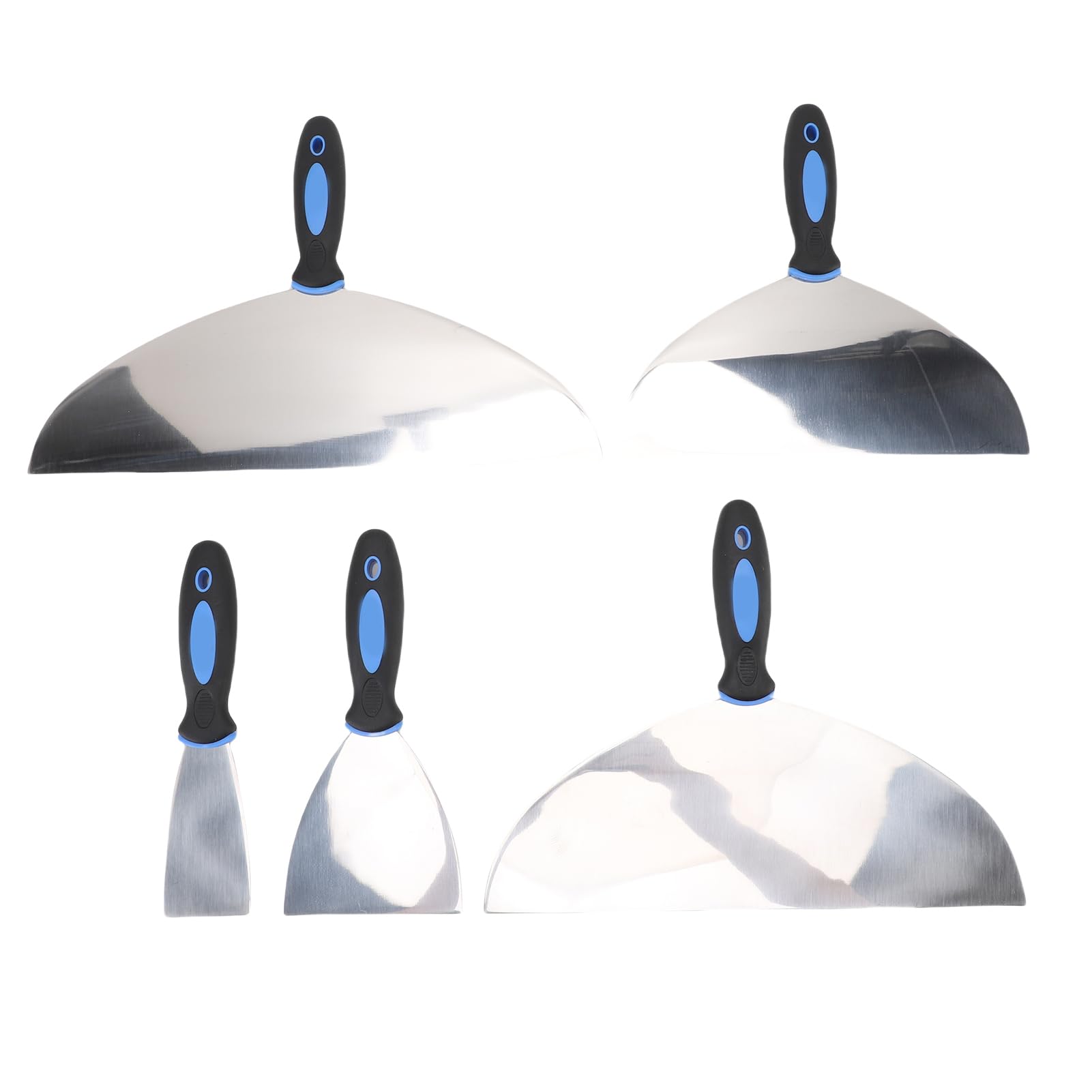 Sorandy 5-teiliges Kittschneider-Set, Edelstahl-Klebebandschneider-Set mit Faltbarer Aufbewahrungstasche, Ideal für den Bau, Heimdekoration, 2 4 10 12 14 Zoll