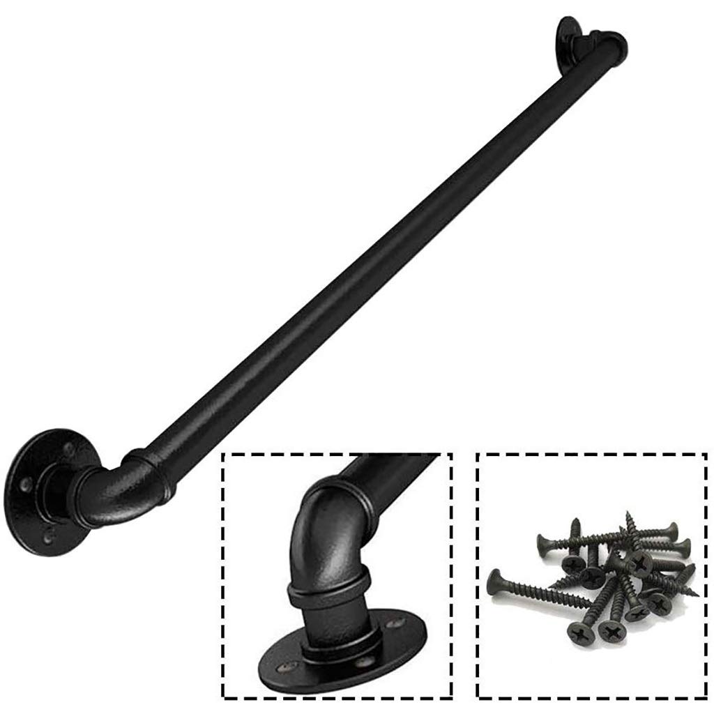 Main courante d'escalier noir mat pour sécuriser la maison de vos parents