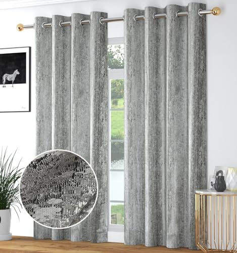 Purav Light Textured Design Jacquard Blackout Jute Curtains for Door 7 Feet Living Room Bedroom,Thermal Insulated Curtains for Door, Room Darkening Dr